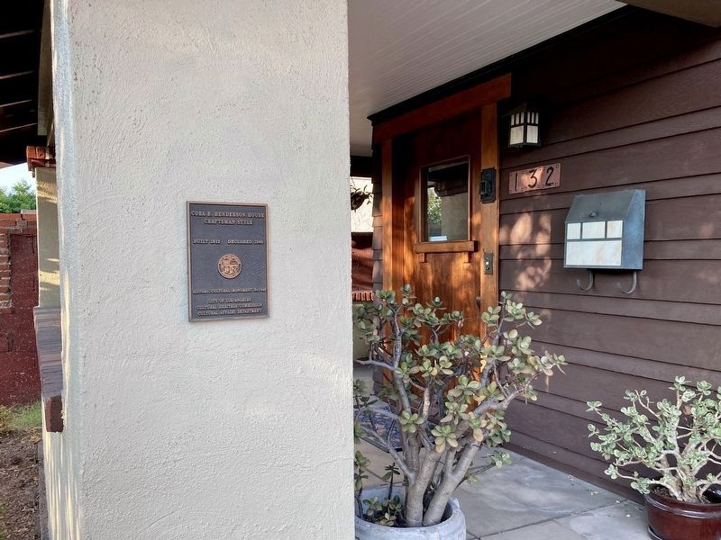 Cora B. Henderson House Marker. Click for full size. Cora B. Henderson House Marker image. Click for full size.