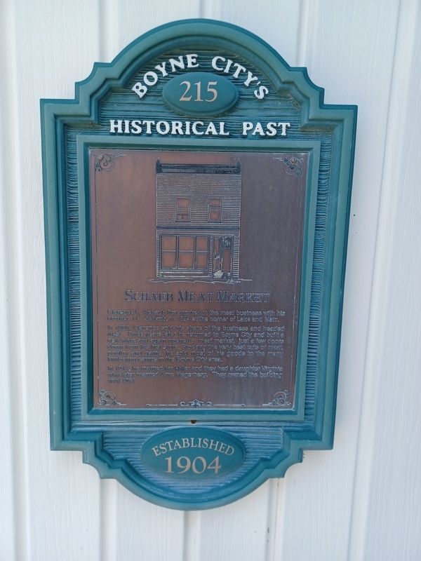 Schaub Meat Market Marker. Click for full size. Schaub Meat Market Marker image. Click for full size.