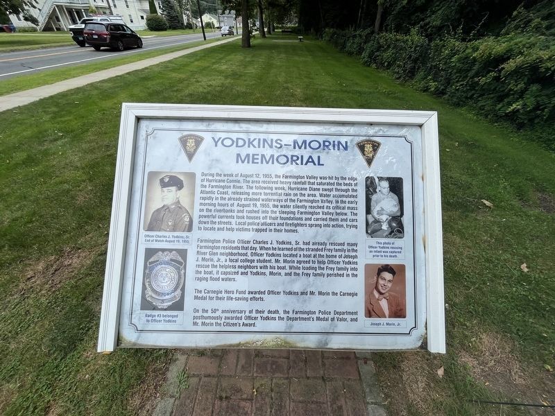 Yodkins-Morin Memorial Marker. Click for full size. Yodkins-Morin Memorial Marker image. Click for full size.