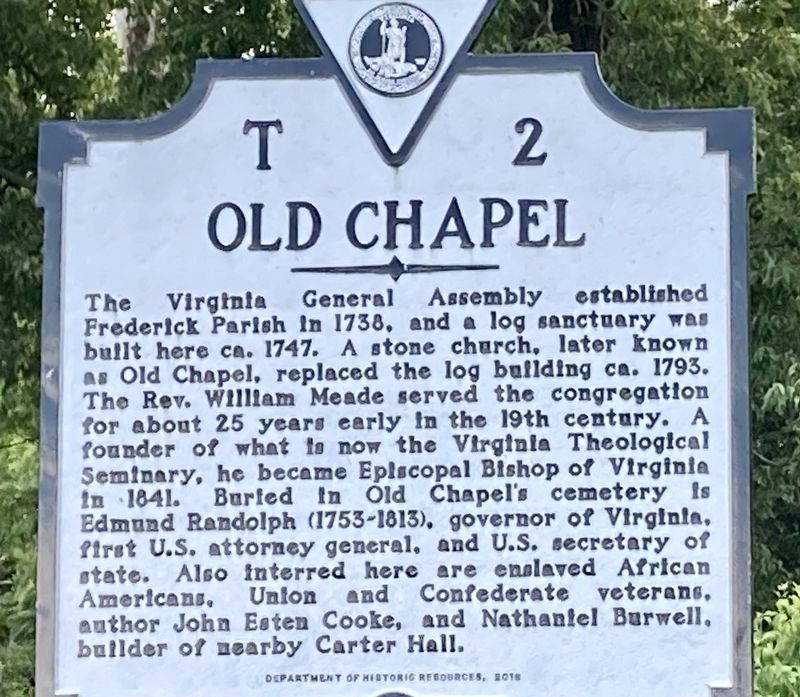 Old Chapel Marker image. Click for full size.