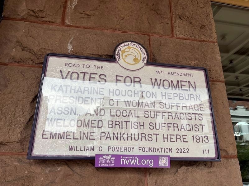 Votes for Women Marker. Click for full size. Votes for Women Marker image. Click for full size.