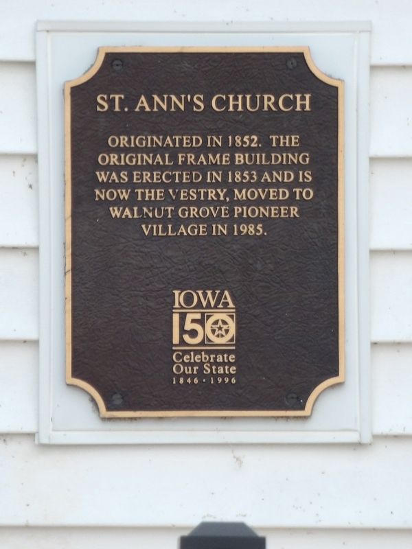 St. Ann's Church Marker image. Click for full size.
