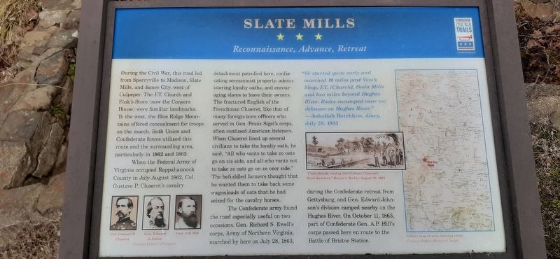 Slate Mills Marker image. Click for full size.