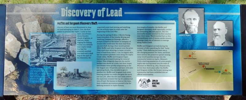Discovery of Lead Marker image. Click for full size.