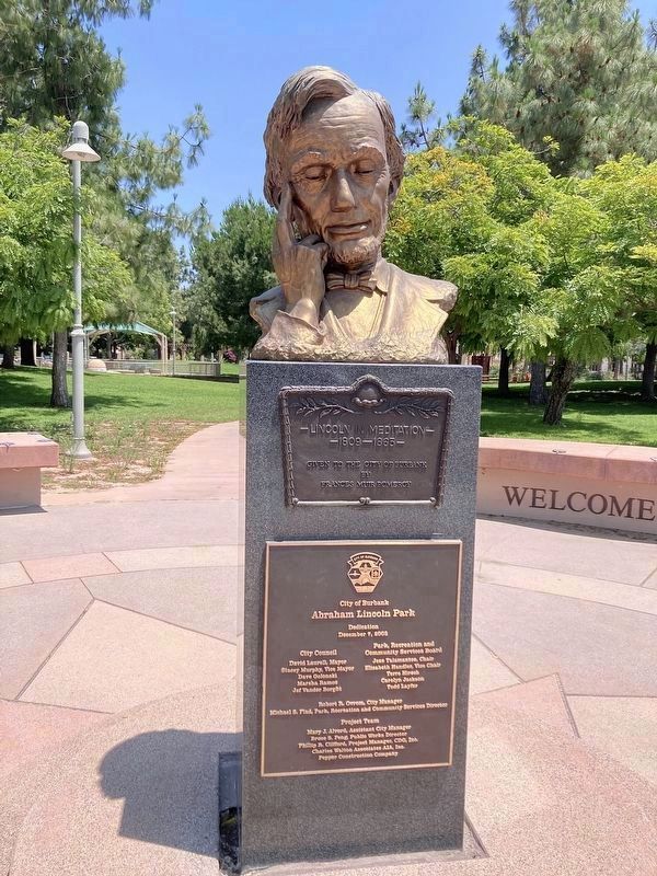 �Lincoln in Meditation� image. Click for full size.