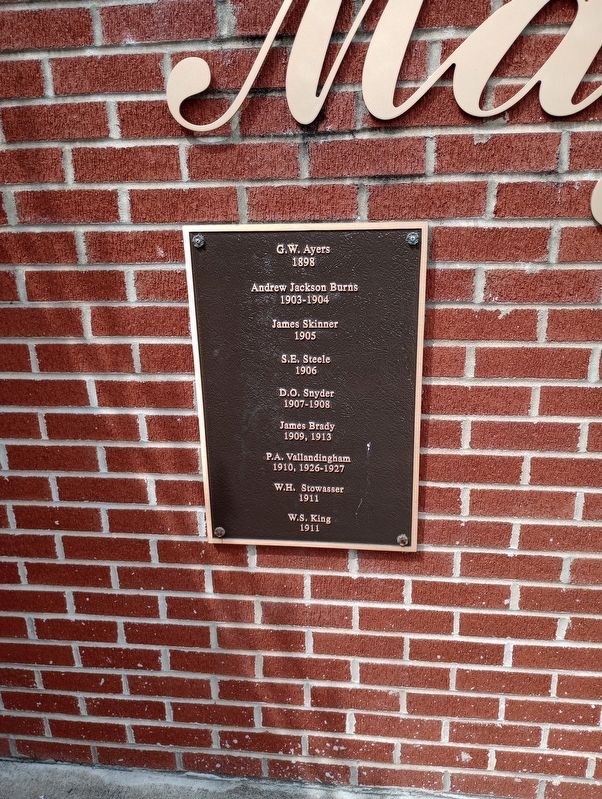 Mayors Corner Marker. Click for full size. Mayors Corner Marker image. Click for full size.