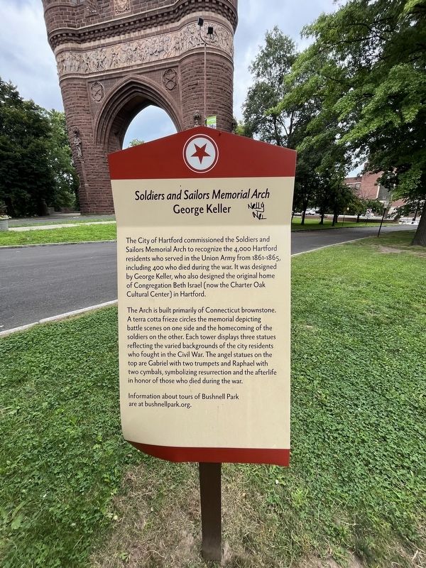 <i>Soldiers and Sailors Memorial Arch</i> Marker image. Click for full size.