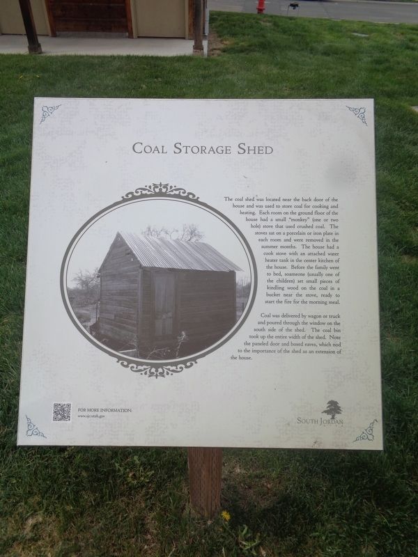 Coal Storage Shed Marker image. Click for full size.