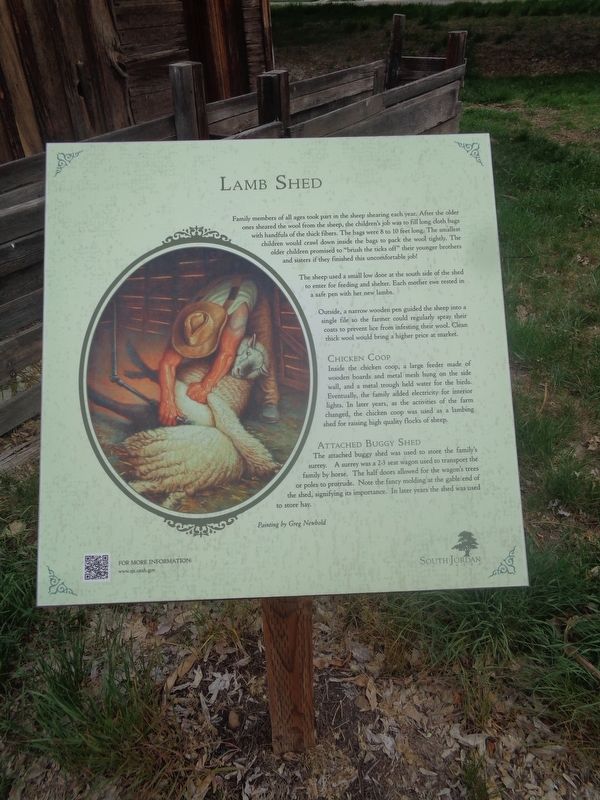 Lamb Shed Marker image. Click for full size.