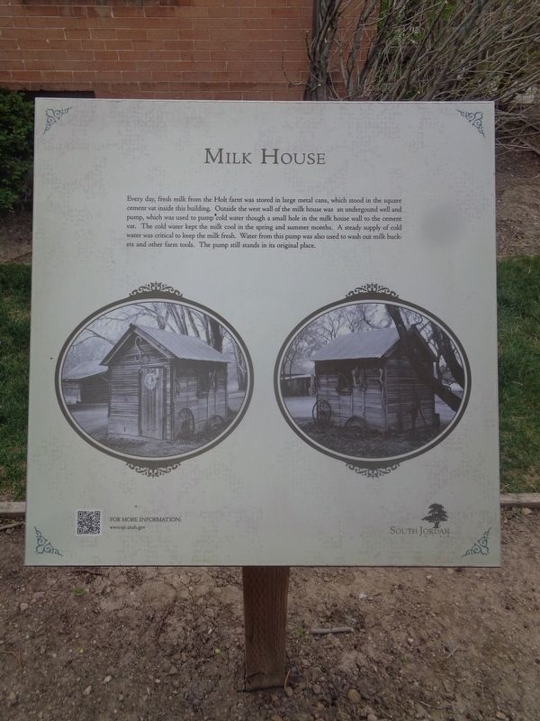 Milk House Marker. Click for full size. Milk House Marker image. Click for full size.