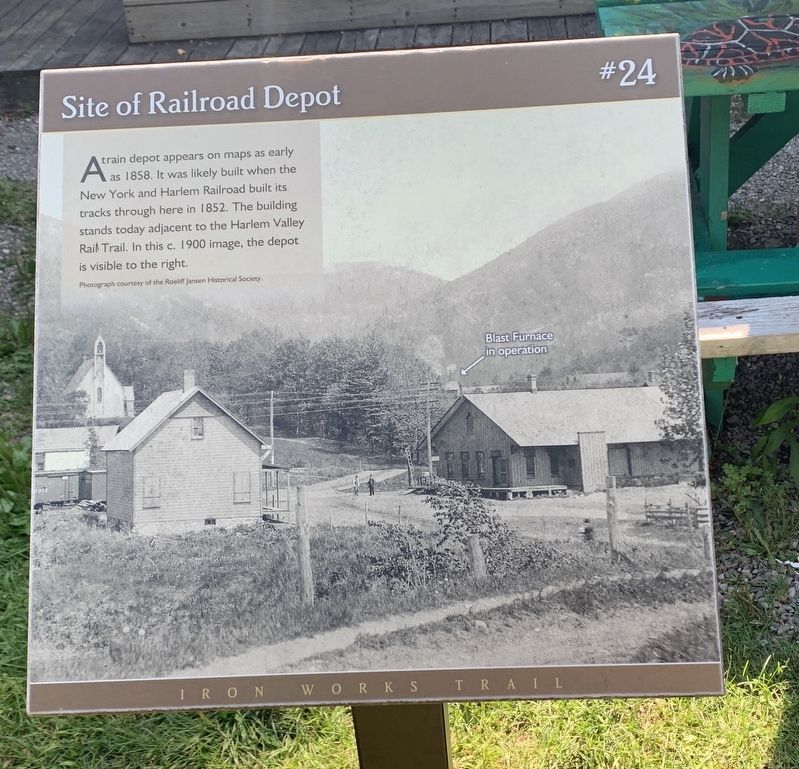 Site of Railroad Depot Marker image. Click for full size.