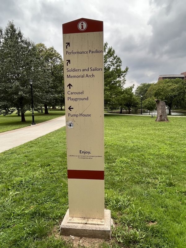 Bushnell Park Marker. Click for full size. Bushnell Park Marker image. Click for full size.