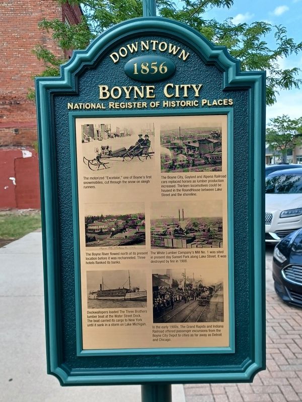 Downtown Boyne City Marker, Side Two image. Click for full size.