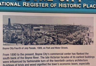 Downtown Boyne City Marker, Side One, top image image. Click for full size.