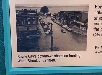 Downtown Boyne City Marker, Side One, bottom image image. Click for full size.