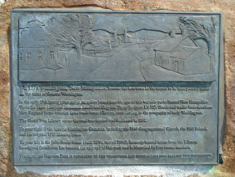Washington Wayside Park Marker. Click for full size. Washington Wayside Park Marker image. Click for full size.