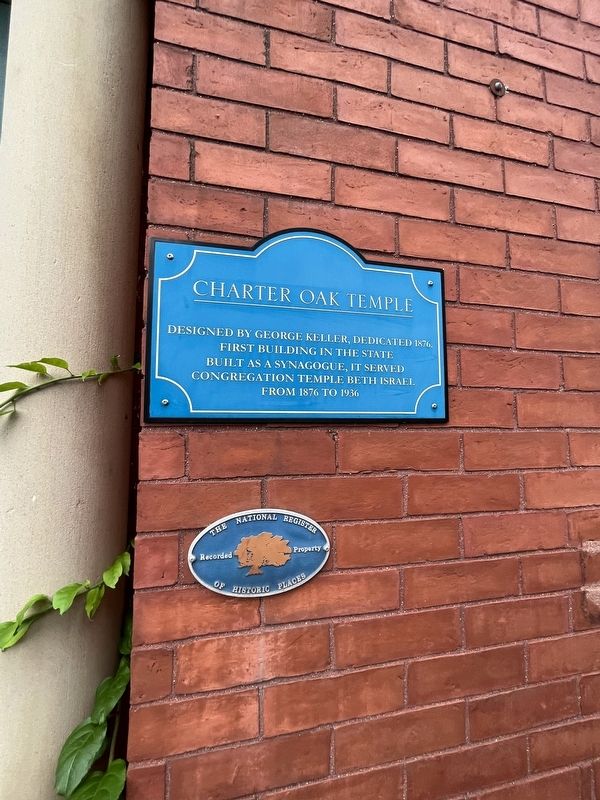 Charter Oak Temple Marker image. Click for full size.