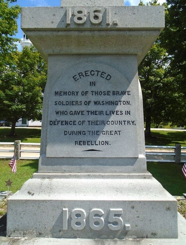Washington NH Civil War Memorial Dedication. Click for full size. Washington NH Civil War Memorial Dedication image. Click for full size.