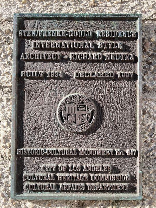 Sten/Frenke-Gould Residence Marker image. Click for full size.