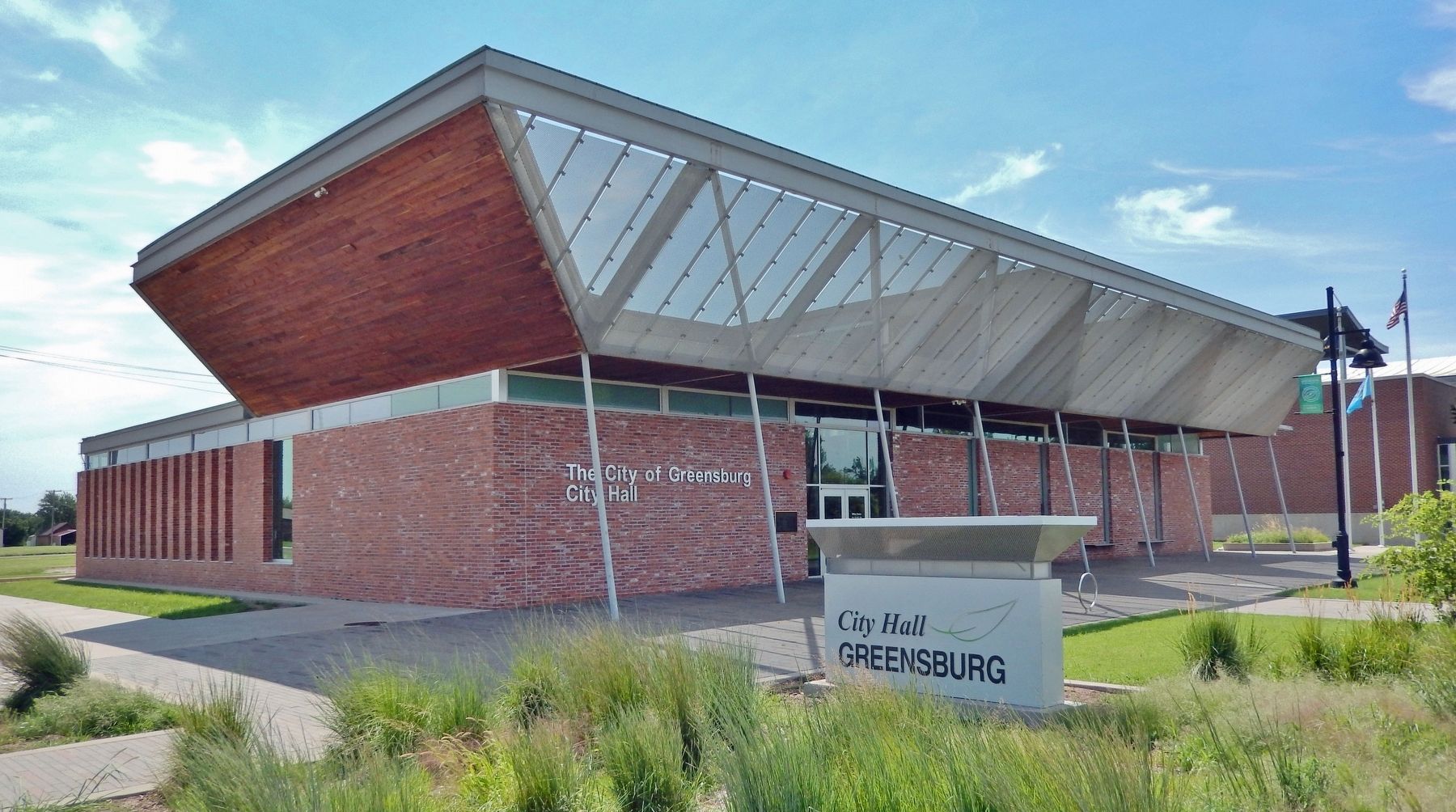 Greensburg City Hall (<i>northwest elevation</i>) image. Click for full size.