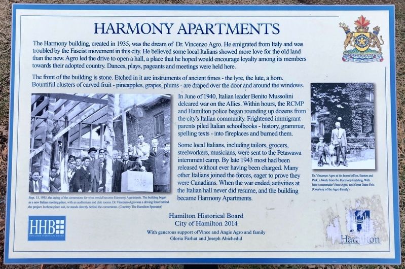 Harmony Apartments Marker image. Click for full size.