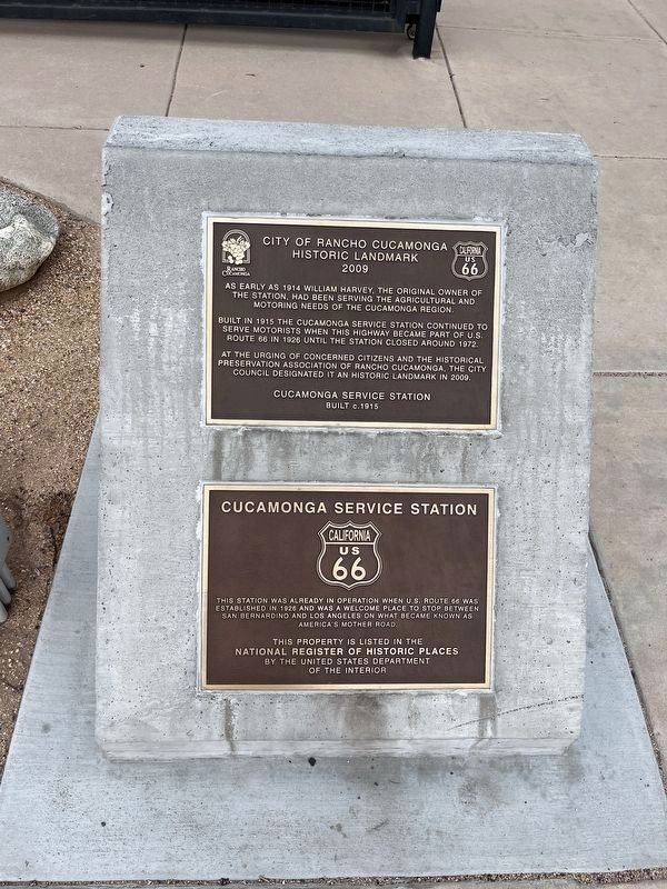 City of Rancho Cucamonga Historic Landmark Marker image. Click for full size.