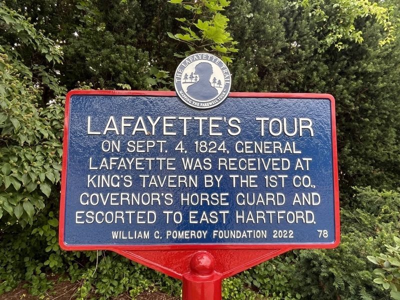 Lafayette's Tour Marker. Click for full size. Lafayette's Tour Marker image. Click for full size.