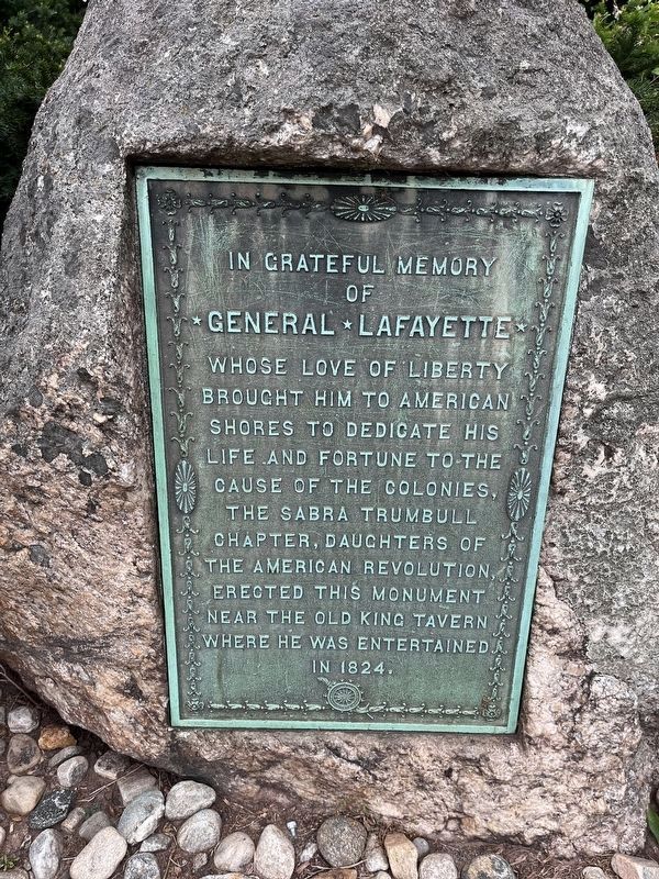 General Lafayette Marker. Click for full size. General Lafayette Marker image. Click for full size.