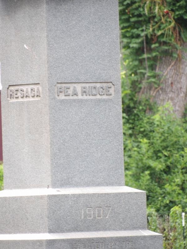 Tampico Soldiers Monument (front and side shaft). Click for full size. Tampico Soldiers Monument (front and side shaft) image. Click for full size.