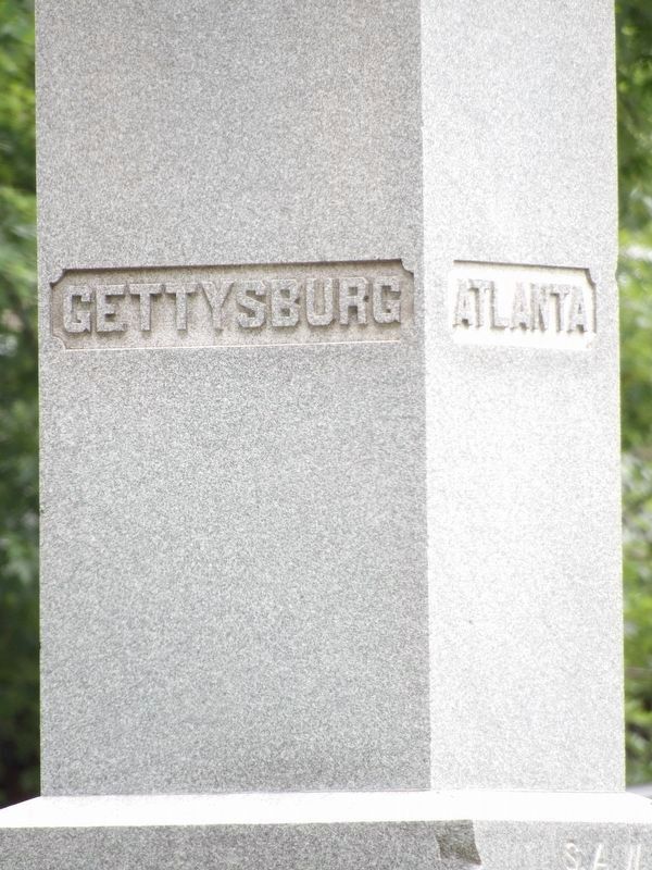 Tampico Soldiers Monument (back and side shaft). Click for full size. Tampico Soldiers Monument (back and side shaft) image. Click for full size.