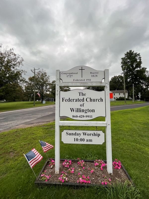 The Federated Church of Willington Marker image. Click for full size.