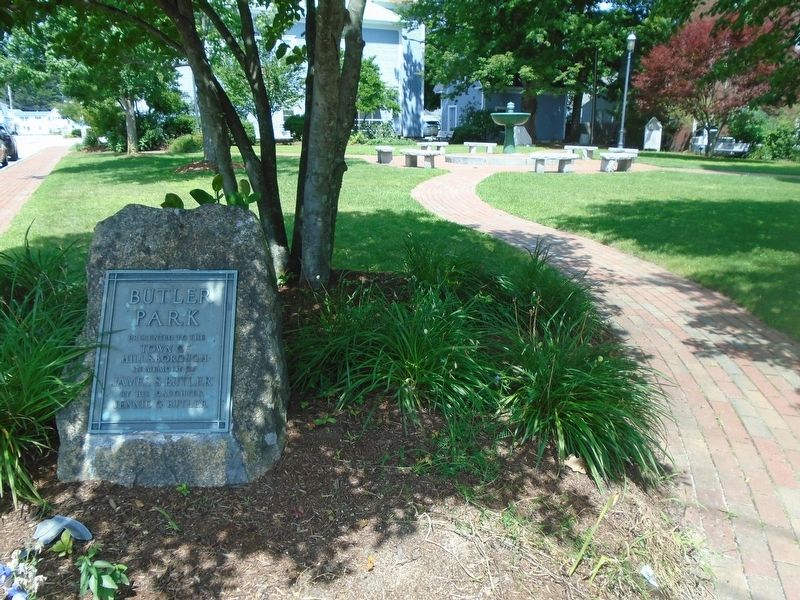 Butler Park and Marker image. Click for full size.