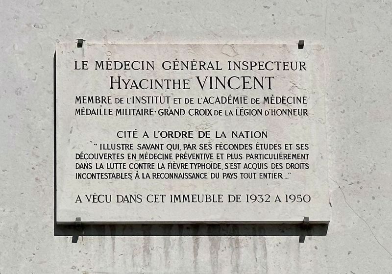 Hyacinthe Vincent Marker image. Click for full size.
