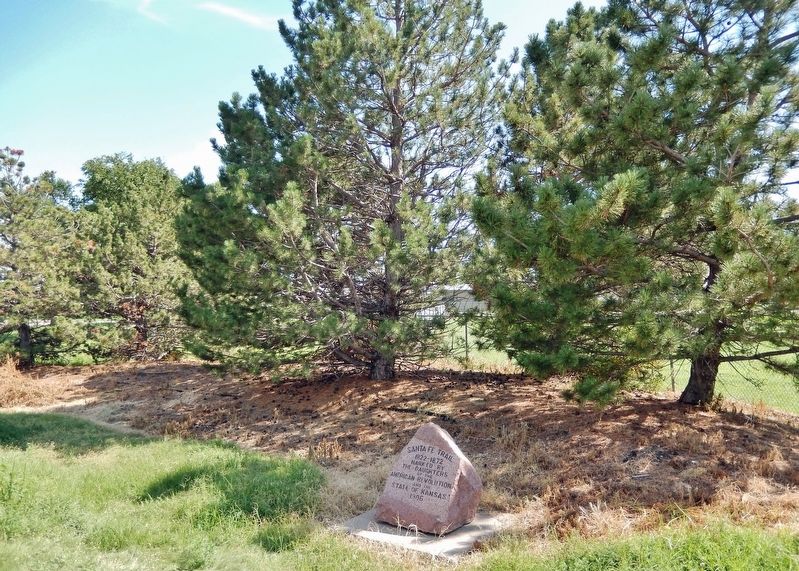 Santa Fe Trail Marker image. Click for full size.
