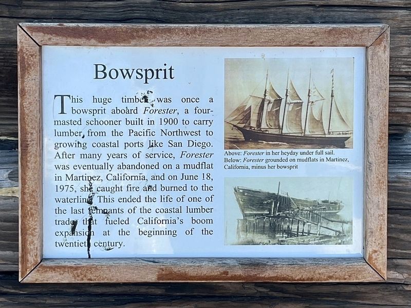 Bowsprit Marker. Click for full size. Bowsprit Marker image. Click for full size.