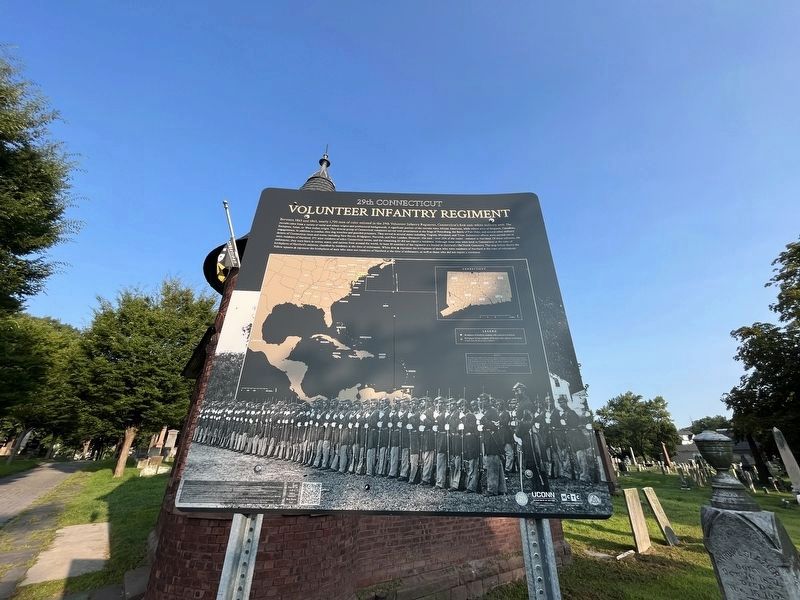 29th Connecticut Volunteer Infantry Regiment Marker. Click for full size. 29th Connecticut Volunteer Infantry Regiment Marker image. Click for full size.