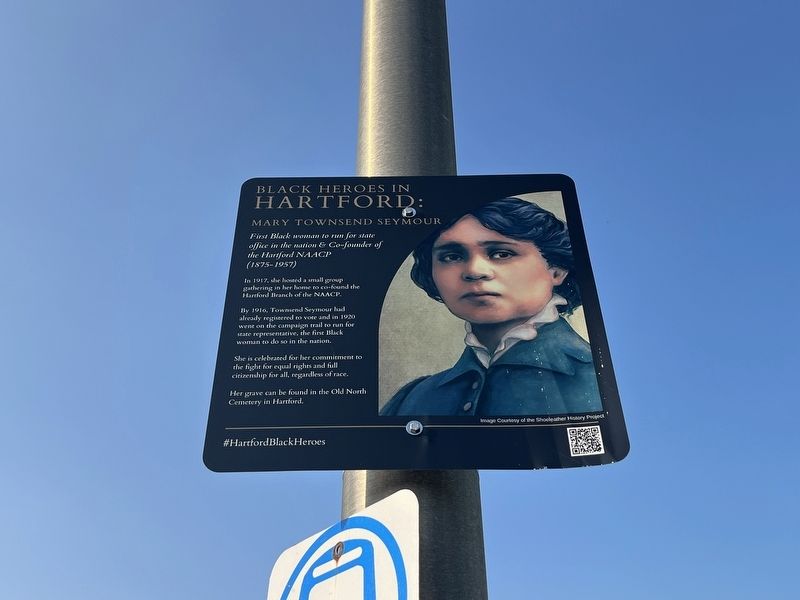 Black Heroes in Hartford: Mary Townsend Seymour Marker image. Click for full size.
