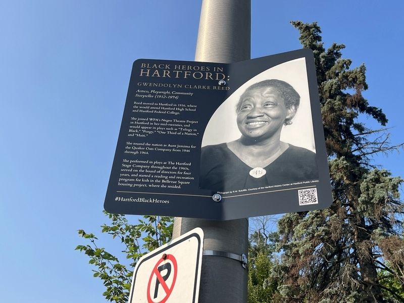 Black Heroes in Hartford: Gwendolyn Clarke Reed Historical Marker