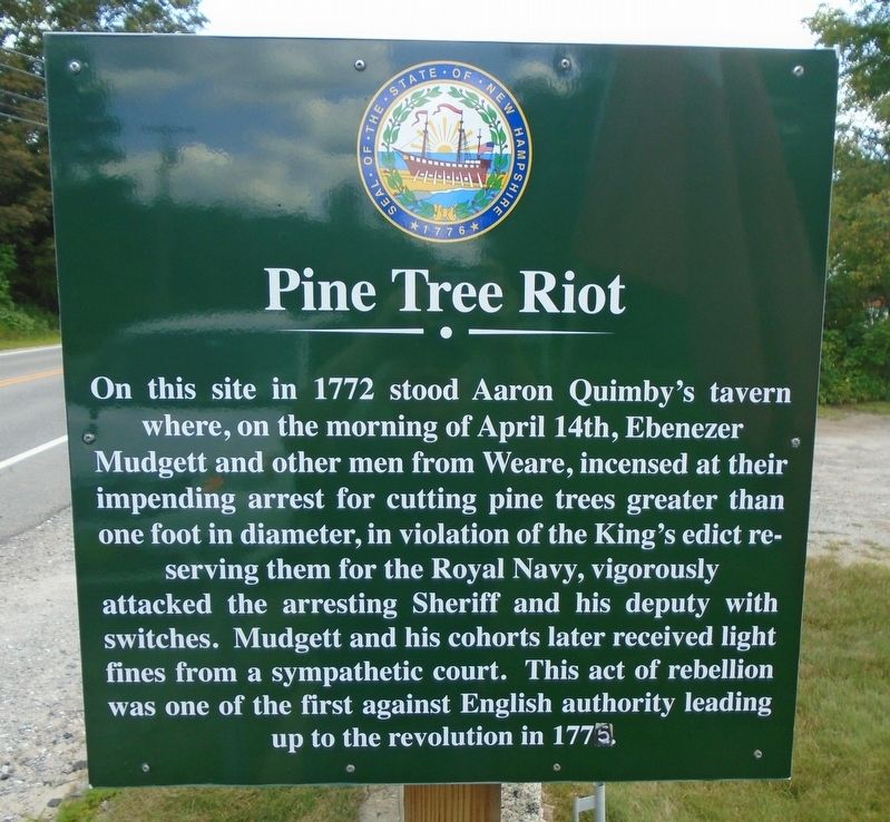 Pine Tree Riot Marker image. Click for full size.