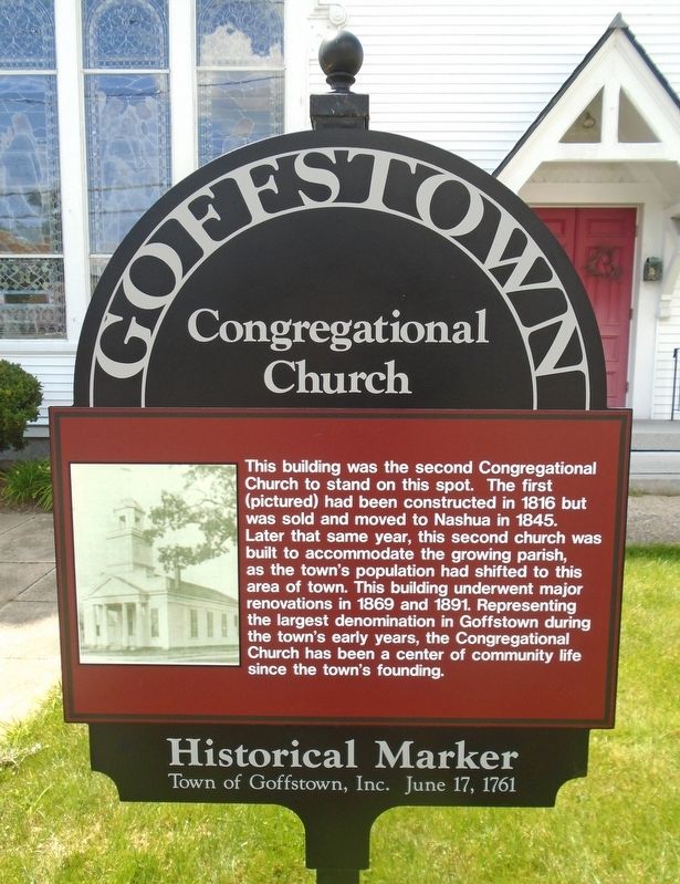 Congregational Church Marker image. Click for full size.