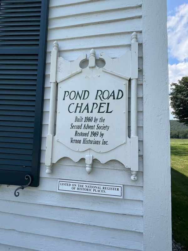 Pond Road Chapel Marker image. Click for full size.
