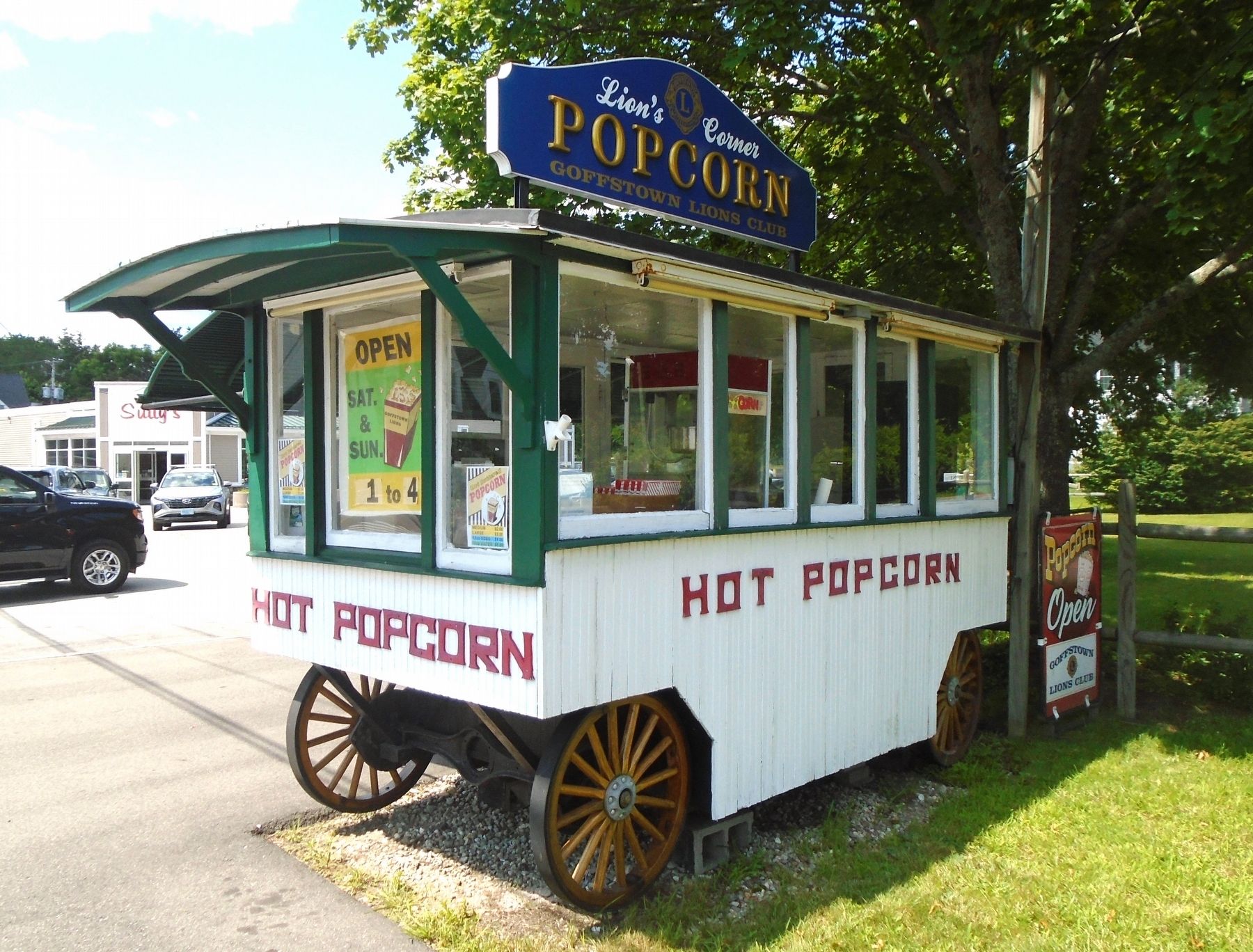 Lions Club Popcorn Stand image. Click for full size.