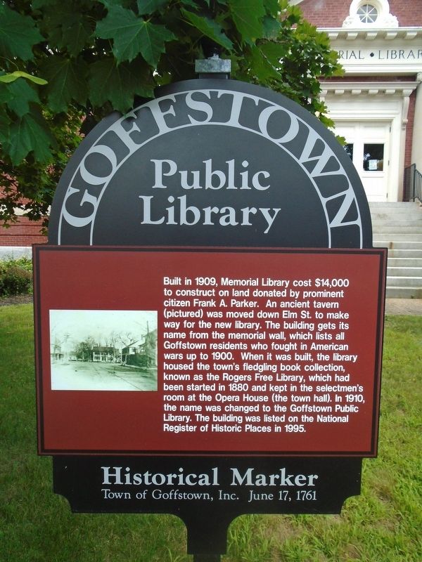 Public Library Marker image. Click for full size.