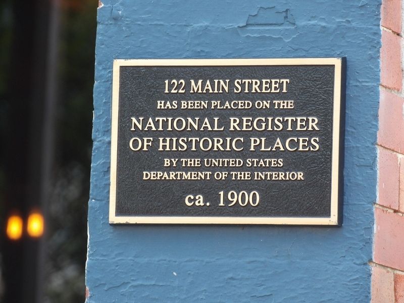 122 Main Street Marker image. Click for full size.