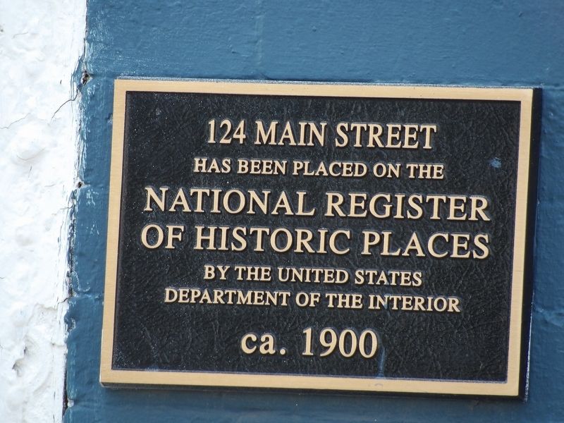 124 Main Street Marker image. Click for full size.