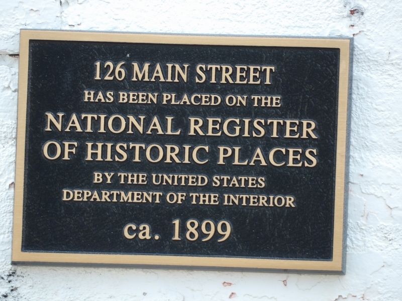 126 Main Street Marker image. Click for full size.