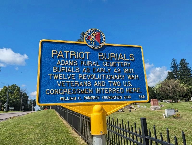 Patriot Burials Marker image. Click for full size.
