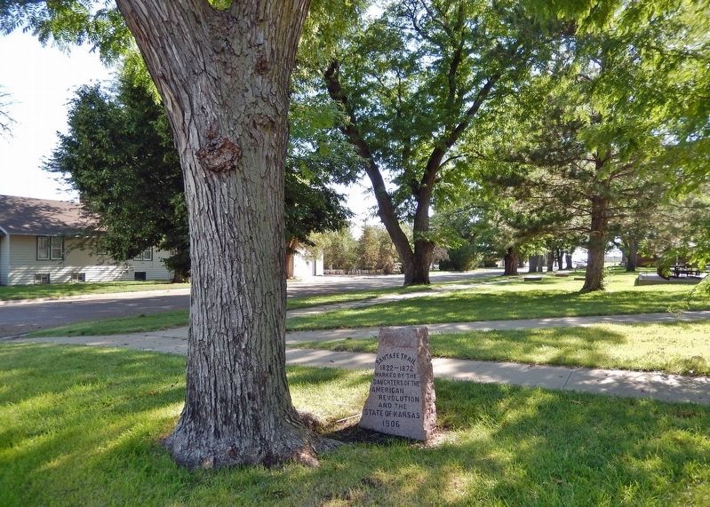 Santa Fe Trail Marker. Click for full size. Santa Fe Trail Marker image. Click for full size.