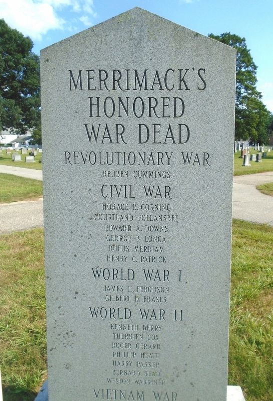 Veterans and War Memorial (back) image. Click for full size.