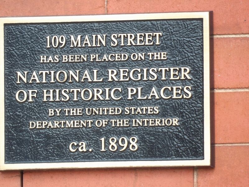 109 Main Street Marker image. Click for full size.
